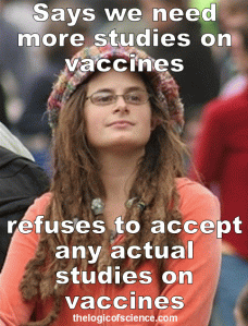 anti-vaccers want more studies but refuse to accept studies meme