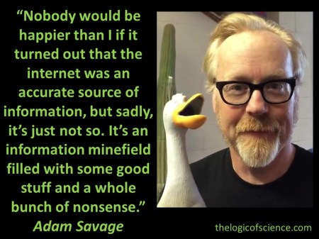 Adam Savage internet minefield information