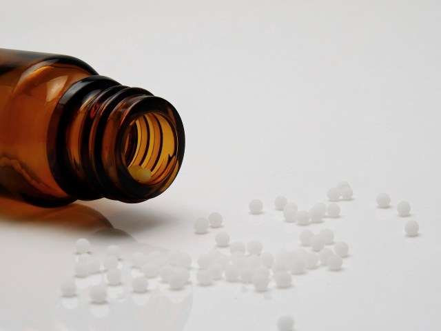 vial of homeopathic medicine